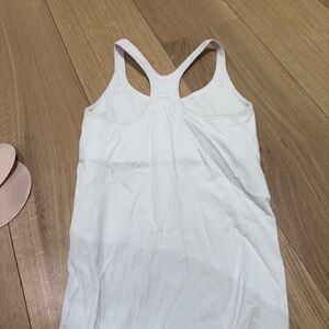 White Racerback Tank Top